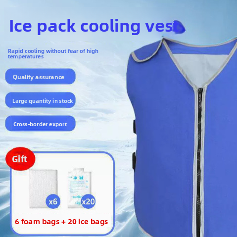 Ice Pack Cooling Vest for Summer Outdoor Use